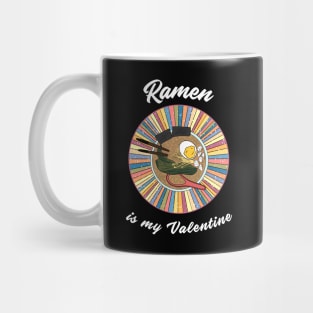 Ramen is my Valentine - a retro vintage design Mug